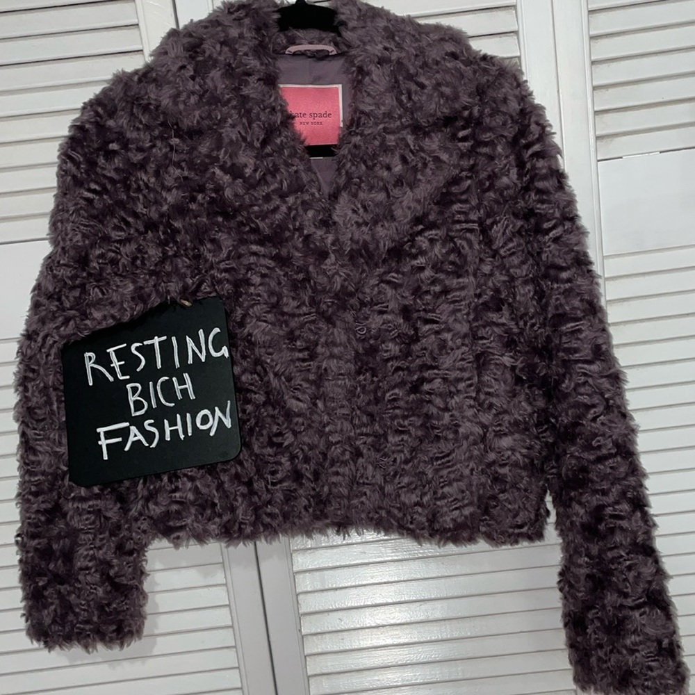 Kate spade ♠️ faux fur jacket